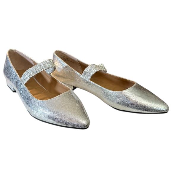 Kelly & Katie Silver Alston Slip On Pointed Toe Shoe Size 9.5 - Picture 2 of 8